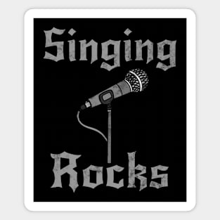 Singing Rocks, Singer Vocalist Rock Musician Goth Magnet